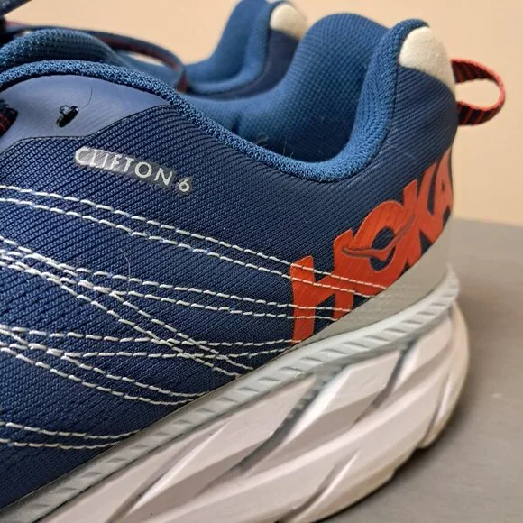 Hoka Blue Clifton 6 Athletic Shoes Sjze 11.5 Hoka One One Clifton 6 Blue Plein Air Running Shoes Men main image 4